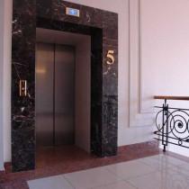 Вид главного лифтового холла БЦ «Келлерман Центр»